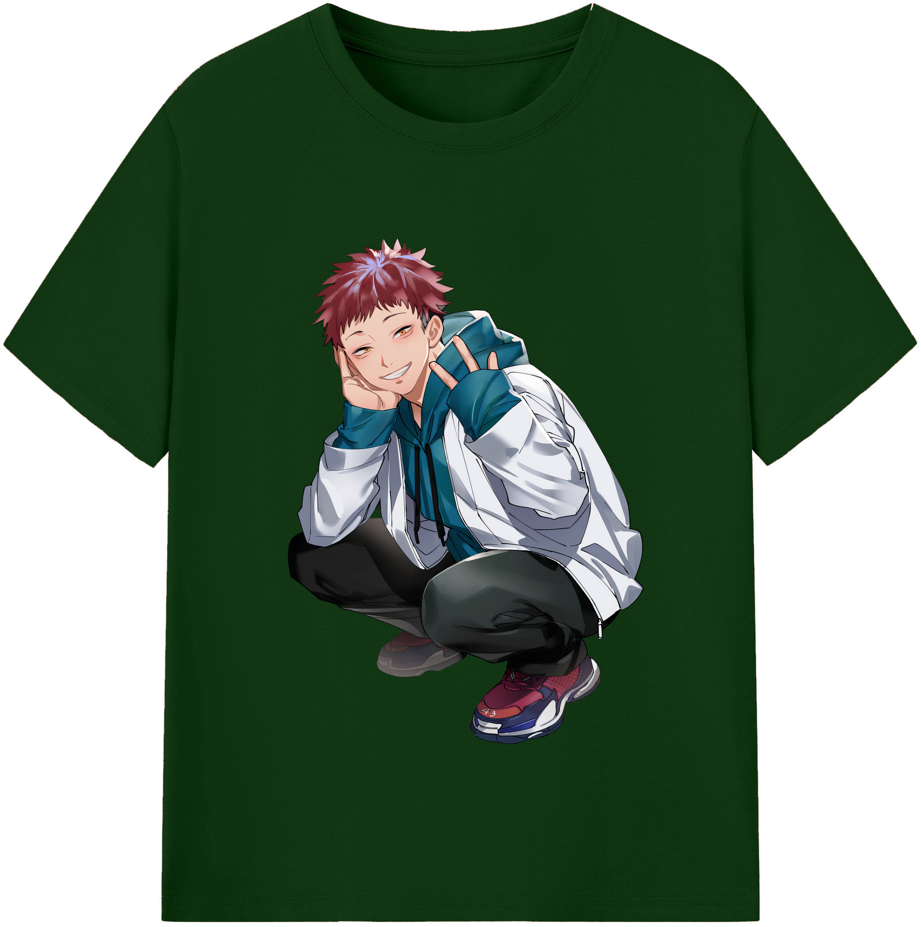 （画像用） 呪術廻戦 Jujutsu Kaisen 綿100％半袖Tシャツ（フロントプリント）
